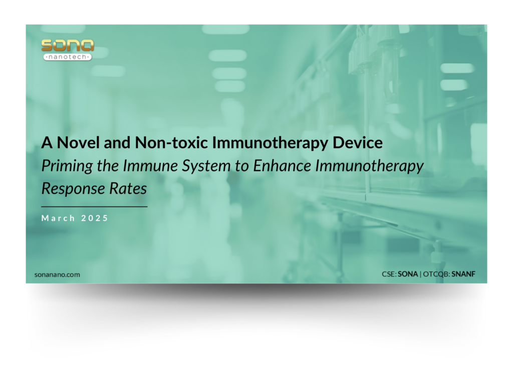 Sona Nanotech - Investor Presentation Mar 2025