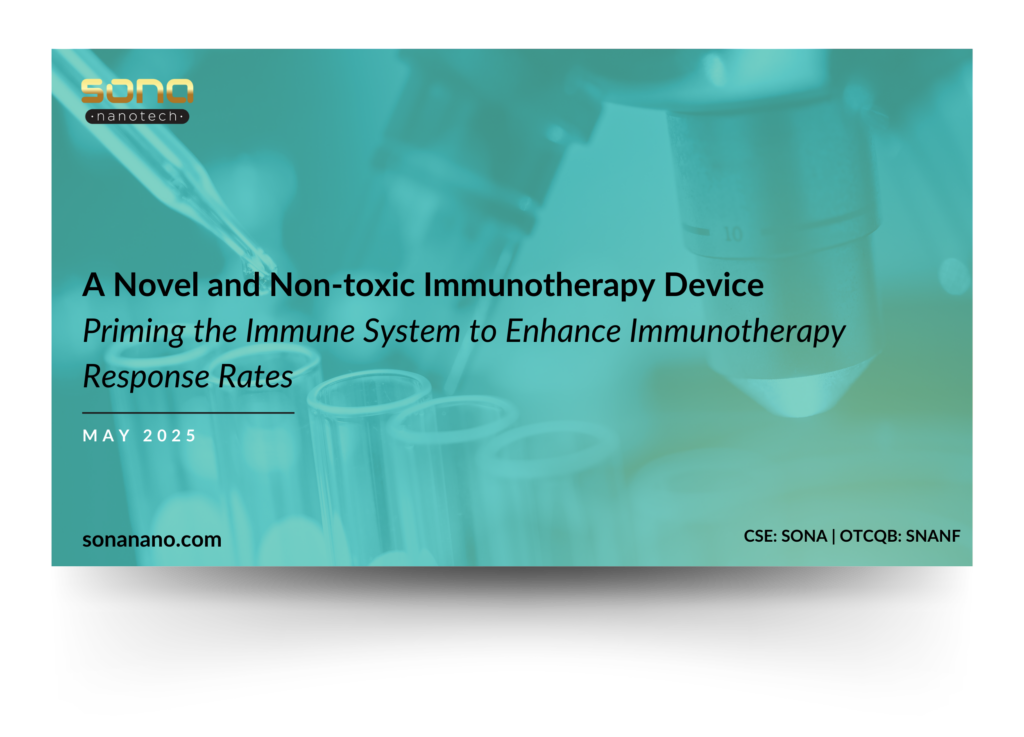 Sona Nanotech - Investor Presentation May 2025
