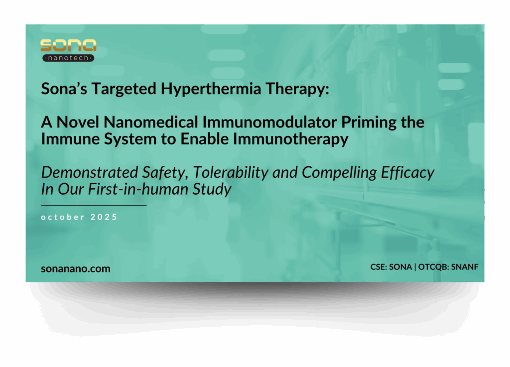 Sona Nanotech - Investor Presentation October 2025 (1)