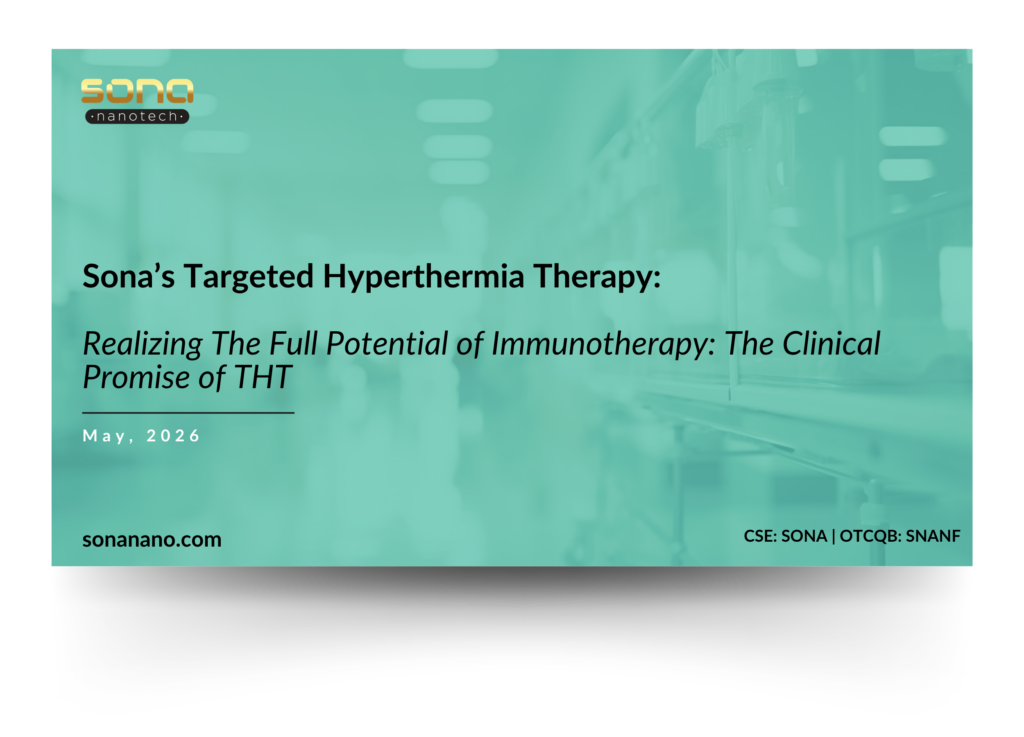 Sona Nanotech - Investor Presentation May 2026