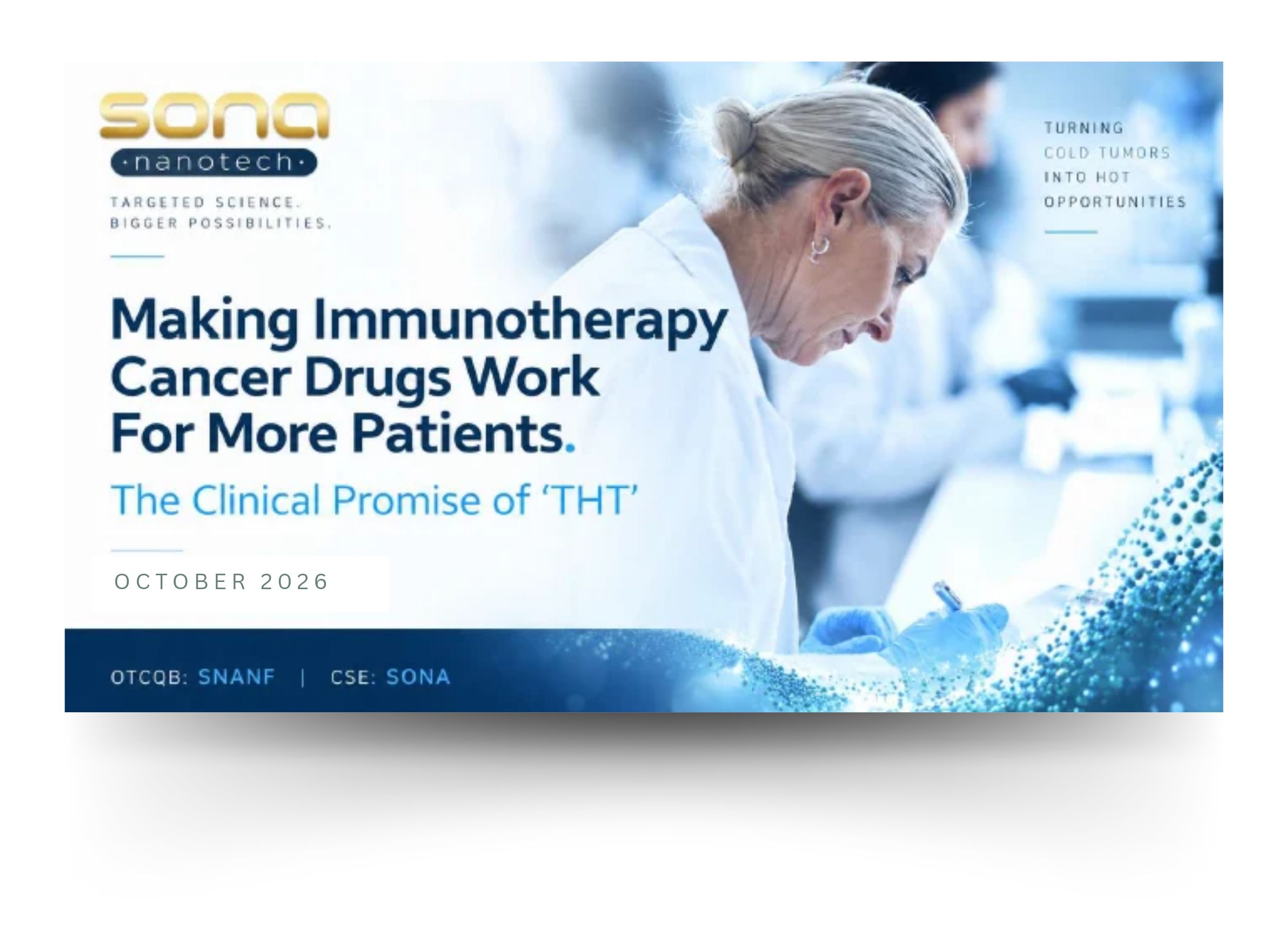 Sona Nanotech - Investor Presentation October 2026